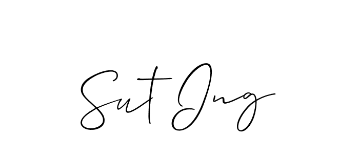 Make a short Sut Ing signature style. Manage your documents anywhere anytime using Allison_Script. Create and add eSignatures, submit forms, share and send files easily. Sut Ing signature style 2 images and pictures png