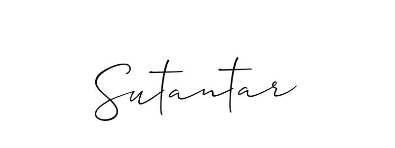 Design your own signature with our free online signature maker. With this signature software, you can create a handwritten (Allison_Script) signature for name Sutantar. Sutantar signature style 2 images and pictures png