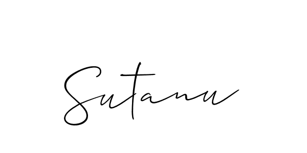 if you are searching for the best signature style for your name Sutanu. so please give up your signature search. here we have designed multiple signature styles  using Allison_Script. Sutanu signature style 2 images and pictures png