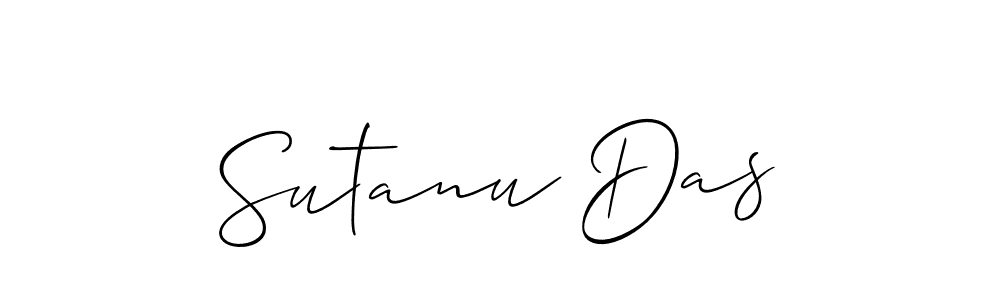 Make a beautiful signature design for name Sutanu Das. With this signature (Allison_Script) style, you can create a handwritten signature for free. Sutanu Das signature style 2 images and pictures png