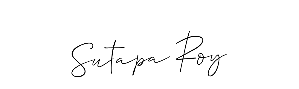 Make a beautiful signature design for name Sutapa Roy. With this signature (Allison_Script) style, you can create a handwritten signature for free. Sutapa Roy signature style 2 images and pictures png