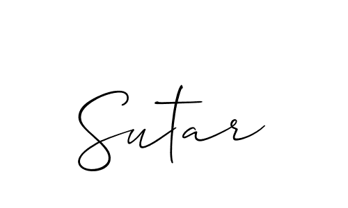 How to make Sutar name signature. Use Allison_Script style for creating short signs online. This is the latest handwritten sign. Sutar signature style 2 images and pictures png