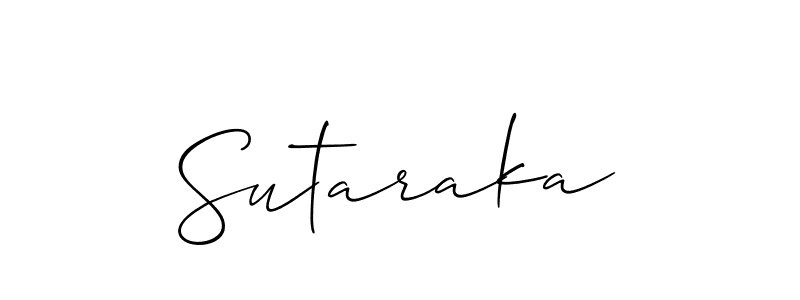 How to make Sutaraka signature? Allison_Script is a professional autograph style. Create handwritten signature for Sutaraka name. Sutaraka signature style 2 images and pictures png