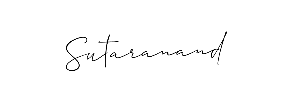 Sutaranand stylish signature style. Best Handwritten Sign (Allison_Script) for my name. Handwritten Signature Collection Ideas for my name Sutaranand. Sutaranand signature style 2 images and pictures png