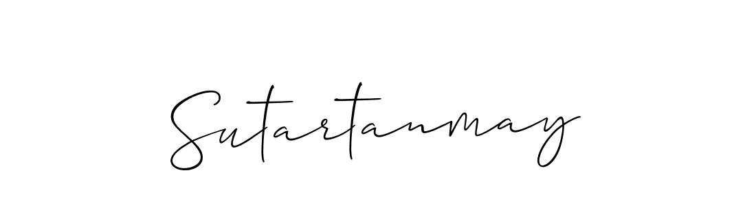 How to make Sutartanmay signature? Allison_Script is a professional autograph style. Create handwritten signature for Sutartanmay name. Sutartanmay signature style 2 images and pictures png