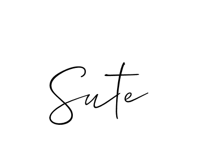 How to Draw Sute signature style? Allison_Script is a latest design signature styles for name Sute. Sute signature style 2 images and pictures png