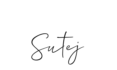 Once you've used our free online signature maker to create your best signature Allison_Script style, it's time to enjoy all of the benefits that Sutej name signing documents. Sutej signature style 2 images and pictures png