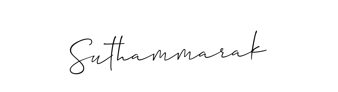 Use a signature maker to create a handwritten signature online. With this signature software, you can design (Allison_Script) your own signature for name Suthammarak. Suthammarak signature style 2 images and pictures png