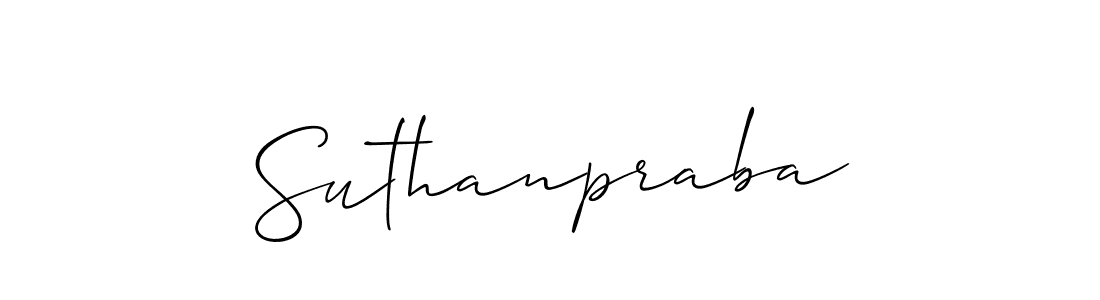 Make a short Suthanpraba signature style. Manage your documents anywhere anytime using Allison_Script. Create and add eSignatures, submit forms, share and send files easily. Suthanpraba signature style 2 images and pictures png