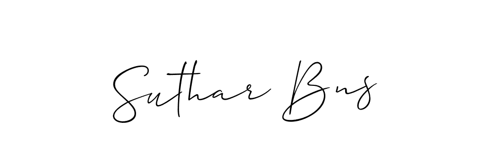 You can use this online signature creator to create a handwritten signature for the name Suthar Bns. This is the best online autograph maker. Suthar Bns signature style 2 images and pictures png