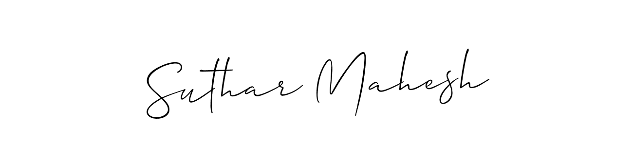 Suthar Mahesh stylish signature style. Best Handwritten Sign (Allison_Script) for my name. Handwritten Signature Collection Ideas for my name Suthar Mahesh. Suthar Mahesh signature style 2 images and pictures png