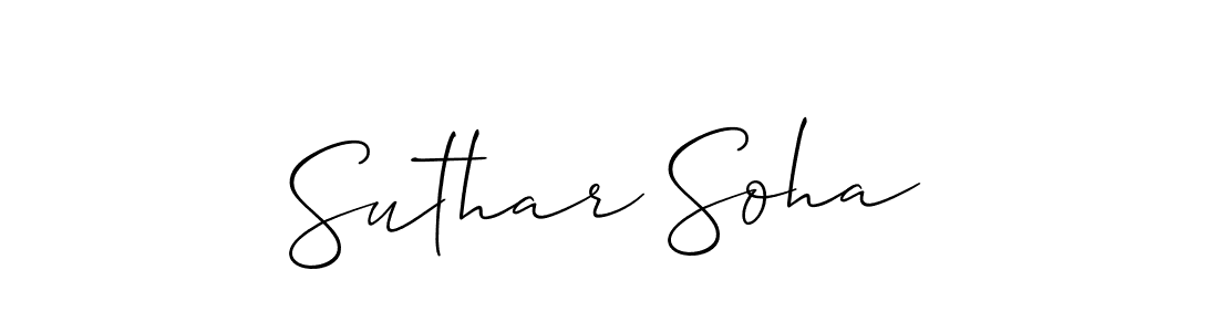 Suthar Soha stylish signature style. Best Handwritten Sign (Allison_Script) for my name. Handwritten Signature Collection Ideas for my name Suthar Soha. Suthar Soha signature style 2 images and pictures png