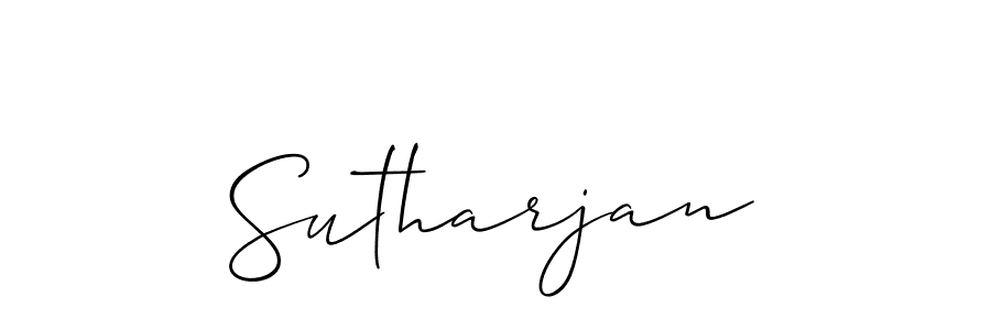 How to make Sutharjan name signature. Use Allison_Script style for creating short signs online. This is the latest handwritten sign. Sutharjan signature style 2 images and pictures png