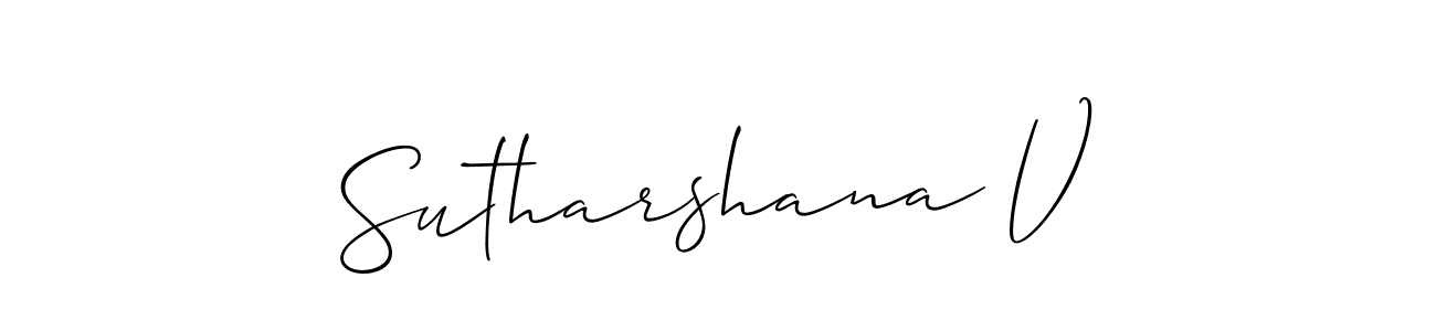 Once you've used our free online signature maker to create your best signature Allison_Script style, it's time to enjoy all of the benefits that Sutharshana V name signing documents. Sutharshana V signature style 2 images and pictures png