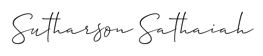 Personalize your online presence with Sutharson Sathaiah signature rendered in elegant Allison_Script font. Great for website footers and blogs. Sutharson Sathaiah signature style 2 images and pictures png