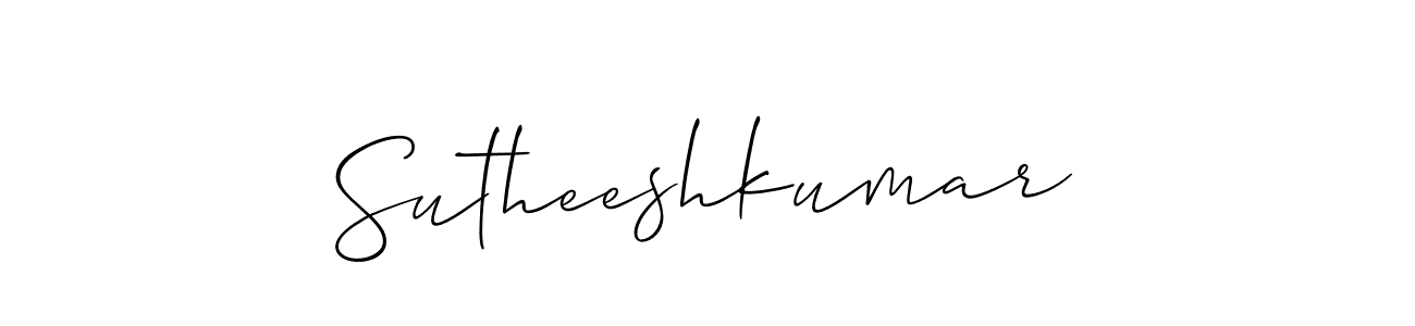Once you've used our free online signature maker to create your best signature Allison_Script style, it's time to enjoy all of the benefits that Sutheeshkumar name signing documents. Sutheeshkumar signature style 2 images and pictures png