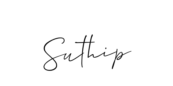 Also You can easily find your signature by using the search form. We will create Suthip name handwritten signature images for you free of cost using Allison_Script sign style. Suthip signature style 2 images and pictures png