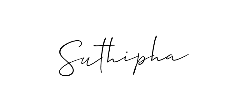 Also You can easily find your signature by using the search form. We will create Suthipha name handwritten signature images for you free of cost using Allison_Script sign style. Suthipha signature style 2 images and pictures png