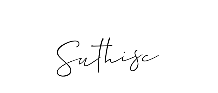 Create a beautiful signature design for name Suthisc. With this signature (Allison_Script) fonts, you can make a handwritten signature for free. Suthisc signature style 2 images and pictures png