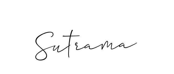 Make a beautiful signature design for name Sutrama. Use this online signature maker to create a handwritten signature for free. Sutrama signature style 2 images and pictures png