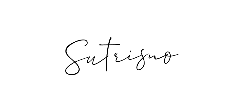 Allison_Script is a professional signature style that is perfect for those who want to add a touch of class to their signature. It is also a great choice for those who want to make their signature more unique. Get Sutrisno name to fancy signature for free. Sutrisno signature style 2 images and pictures png