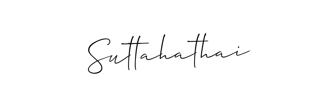 Also we have Suttahathai name is the best signature style. Create professional handwritten signature collection using Allison_Script autograph style. Suttahathai signature style 2 images and pictures png