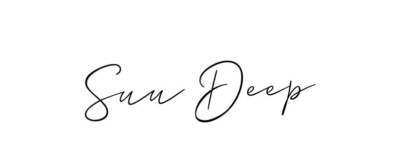 Check out images of Autograph of Suu Deep name. Actor Suu Deep Signature Style. Allison_Script is a professional sign style online. Suu Deep signature style 2 images and pictures png