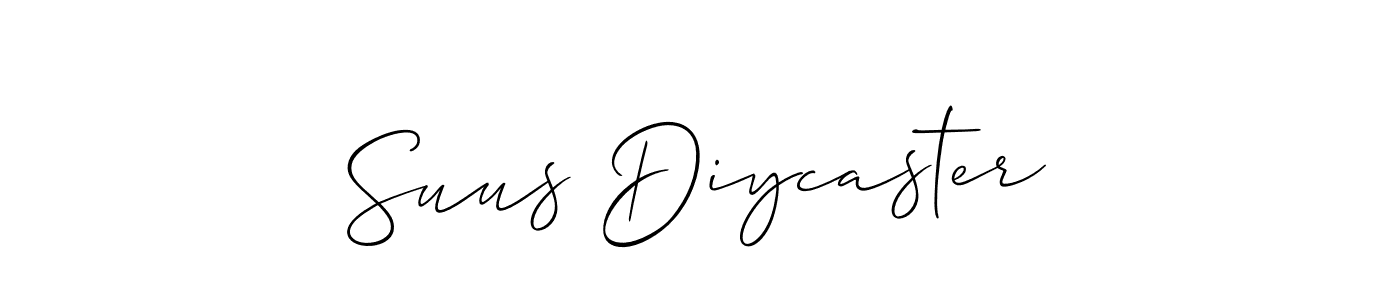 Make a beautiful signature design for name Suus Diycaster. Use this online signature maker to create a handwritten signature for free. Suus Diycaster signature style 2 images and pictures png