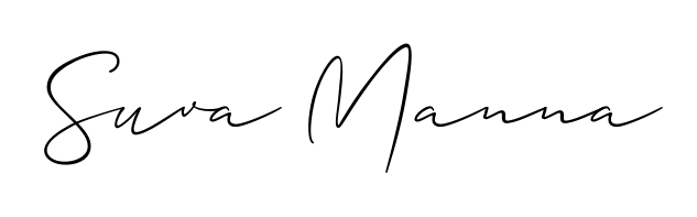 How to make Suva Manna name signature. Use Allison_Script style for creating short signs online. This is the latest handwritten sign. Suva Manna signature style 2 images and pictures png