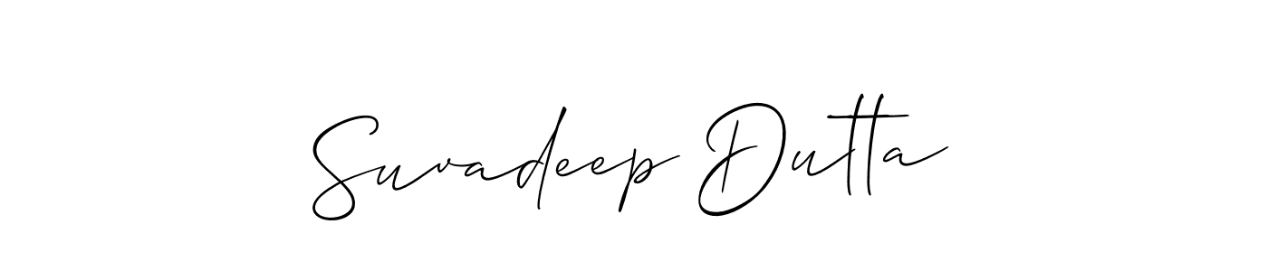 How to Draw Suvadeep Dutta signature style? Allison_Script is a latest design signature styles for name Suvadeep Dutta. Suvadeep Dutta signature style 2 images and pictures png