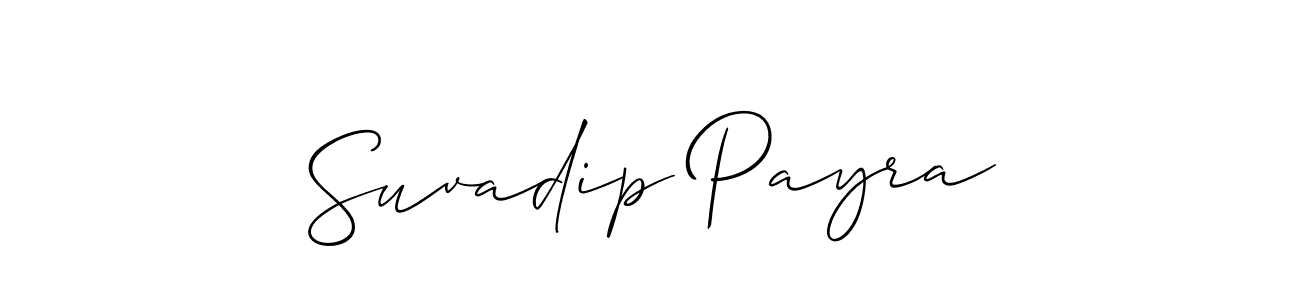 Best and Professional Signature Style for Suvadip Payra. Allison_Script Best Signature Style Collection. Suvadip Payra signature style 2 images and pictures png