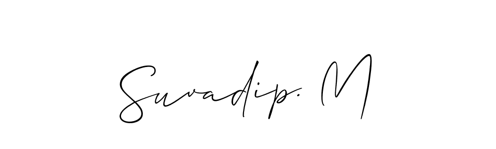 How to Draw Suvadip. M signature style? Allison_Script is a latest design signature styles for name Suvadip. M. Suvadip. M signature style 2 images and pictures png