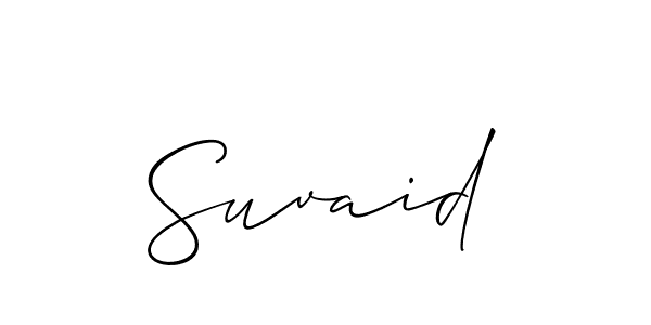 Suvaid stylish signature style. Best Handwritten Sign (Allison_Script) for my name. Handwritten Signature Collection Ideas for my name Suvaid. Suvaid signature style 2 images and pictures png