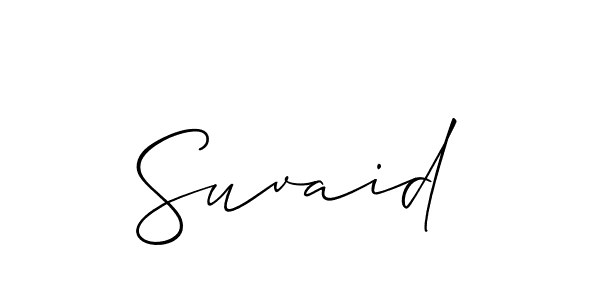 Create a beautiful signature design for name Suvaid. With this signature (Allison_Script) fonts, you can make a handwritten signature for free. Suvaid signature style 2 images and pictures png