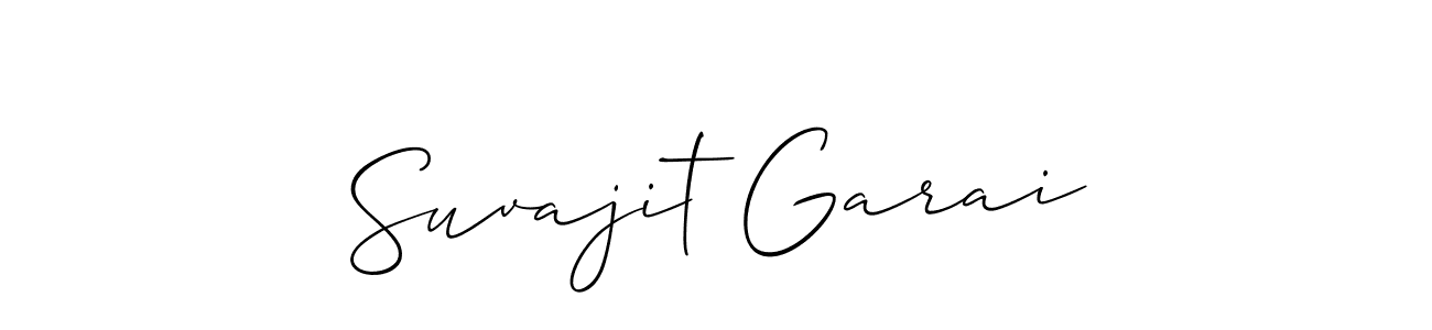 You should practise on your own different ways (Allison_Script) to write your name (Suvajit Garai) in signature. don't let someone else do it for you. Suvajit Garai signature style 2 images and pictures png