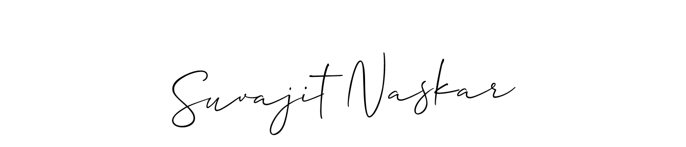 How to make Suvajit Naskar name signature. Use Allison_Script style for creating short signs online. This is the latest handwritten sign. Suvajit Naskar signature style 2 images and pictures png
