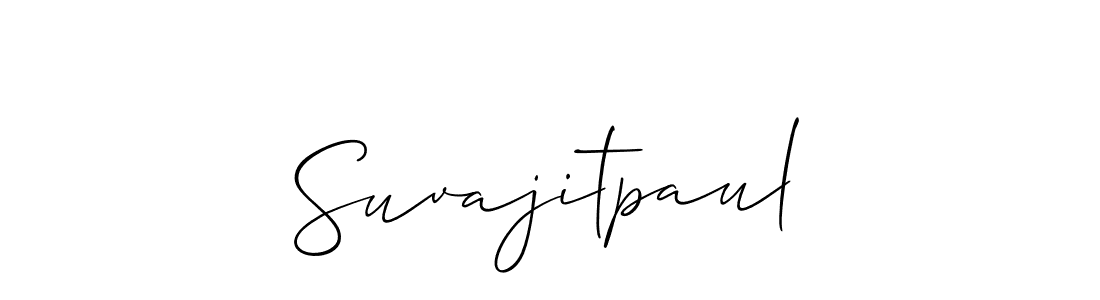 Design your own signature with our free online signature maker. With this signature software, you can create a handwritten (Allison_Script) signature for name Suvajitpaul. Suvajitpaul signature style 2 images and pictures png