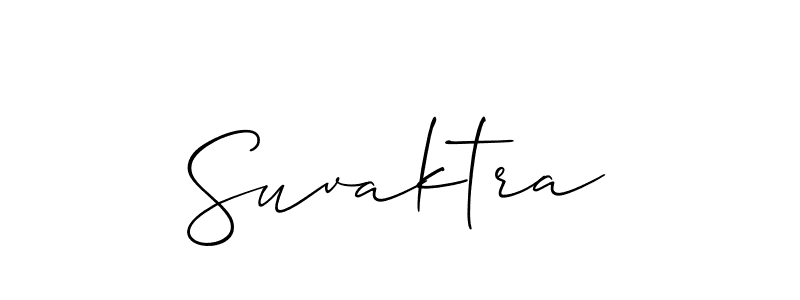 Design your own signature with our free online signature maker. With this signature software, you can create a handwritten (Allison_Script) signature for name Suvaktra. Suvaktra signature style 2 images and pictures png