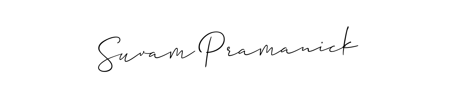 Here are the top 10 professional signature styles for the name Suvam Pramanick. These are the best autograph styles you can use for your name. Suvam Pramanick signature style 2 images and pictures png