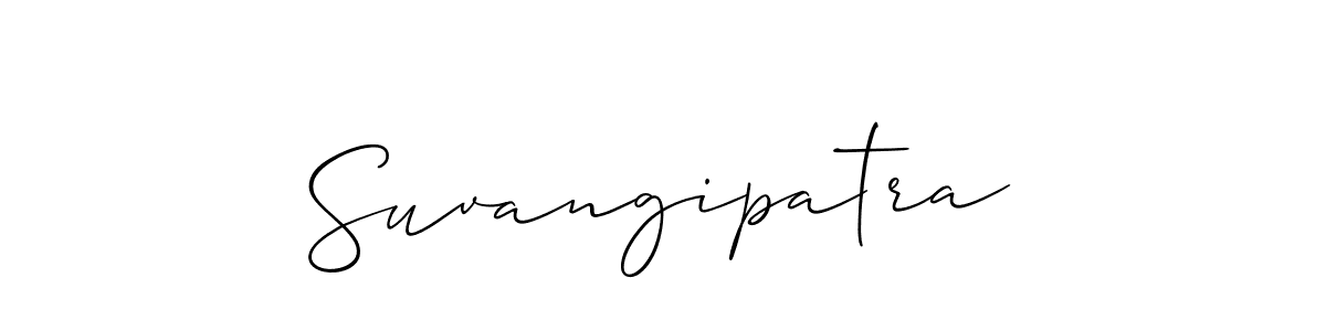 How to make Suvangipatra signature? Allison_Script is a professional autograph style. Create handwritten signature for Suvangipatra name. Suvangipatra signature style 2 images and pictures png