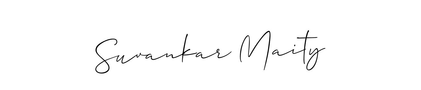 Make a beautiful signature design for name Suvankar Maity. With this signature (Allison_Script) style, you can create a handwritten signature for free. Suvankar Maity signature style 2 images and pictures png