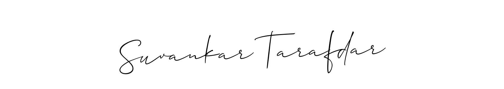 Make a beautiful signature design for name Suvankar Tarafdar. With this signature (Allison_Script) style, you can create a handwritten signature for free. Suvankar Tarafdar signature style 2 images and pictures png