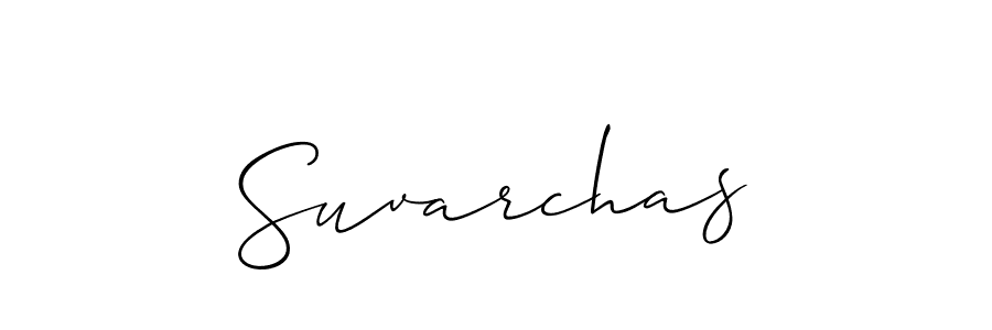 Make a beautiful signature design for name Suvarchas. With this signature (Allison_Script) style, you can create a handwritten signature for free. Suvarchas signature style 2 images and pictures png