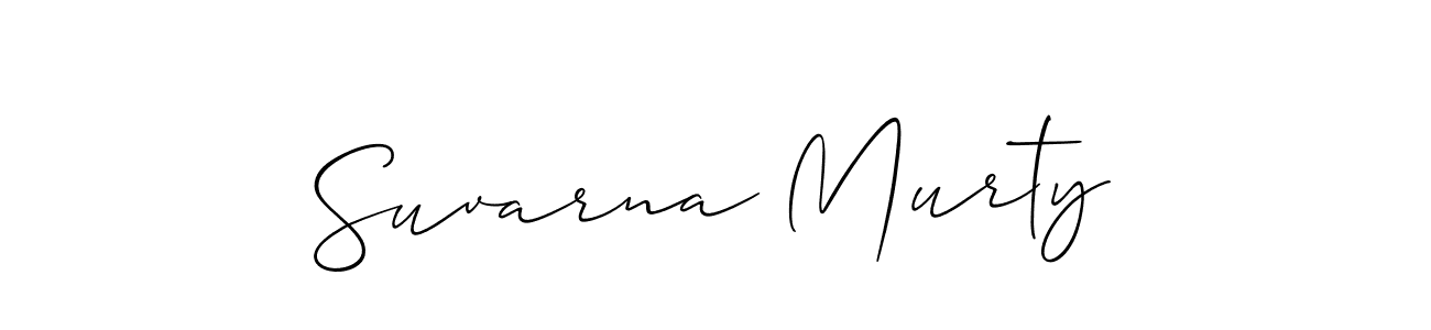 The best way (Allison_Script) to make a short signature is to pick only two or three words in your name. The name Suvarna Murty include a total of six letters. For converting this name. Suvarna Murty signature style 2 images and pictures png