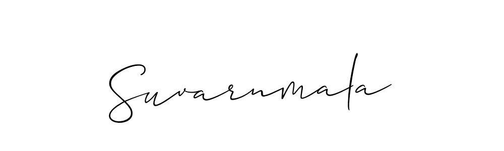 Design your own signature with our free online signature maker. With this signature software, you can create a handwritten (Allison_Script) signature for name Suvarnmala. Suvarnmala signature style 2 images and pictures png