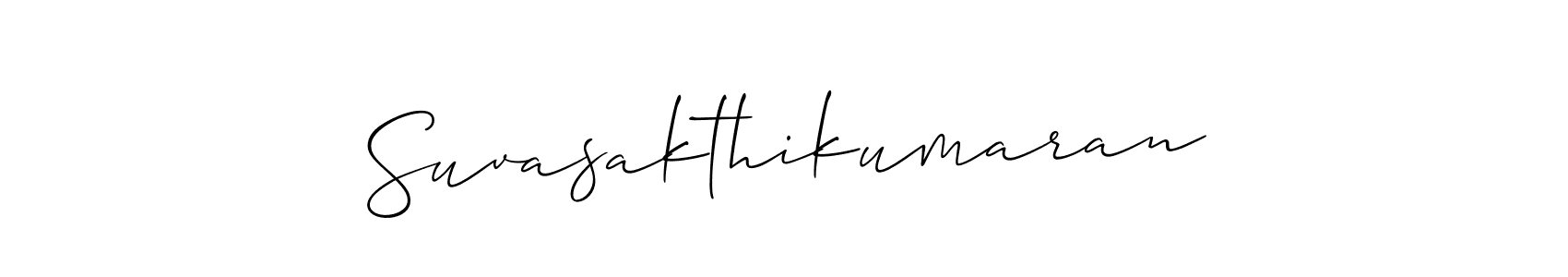 Design your own signature with our free online signature maker. With this signature software, you can create a handwritten (Allison_Script) signature for name Suvasakthikumaran. Suvasakthikumaran signature style 2 images and pictures png