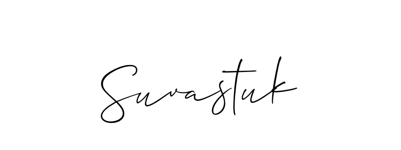 Design your own signature with our free online signature maker. With this signature software, you can create a handwritten (Allison_Script) signature for name Suvastuk. Suvastuk signature style 2 images and pictures png