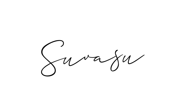 Make a beautiful signature design for name Suvasu. With this signature (Allison_Script) style, you can create a handwritten signature for free. Suvasu signature style 2 images and pictures png