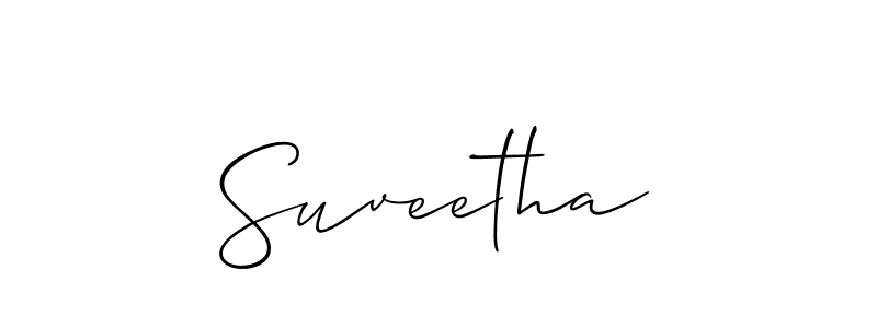 How to make Suveetha name signature. Use Allison_Script style for creating short signs online. This is the latest handwritten sign. Suveetha signature style 2 images and pictures png