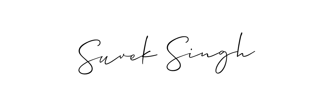 This is the best signature style for the Suvek Singh name. Also you like these signature font (Allison_Script). Mix name signature. Suvek Singh signature style 2 images and pictures png